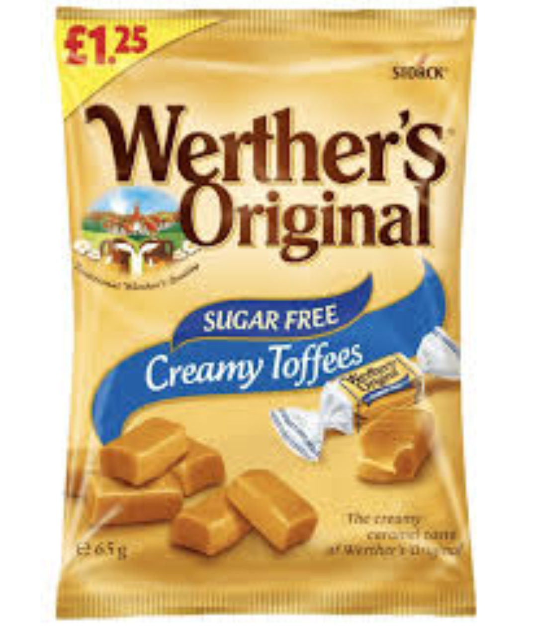 WERTHERS SUGAR FREE CREAMY TOFFEES 65G